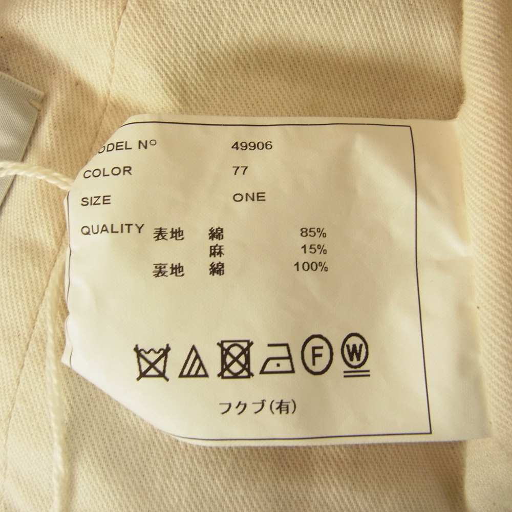YAECA ヤエカ 49906 WRITE HAT HIGH 6パネル デニム ハイ ハット グレー系【中古】