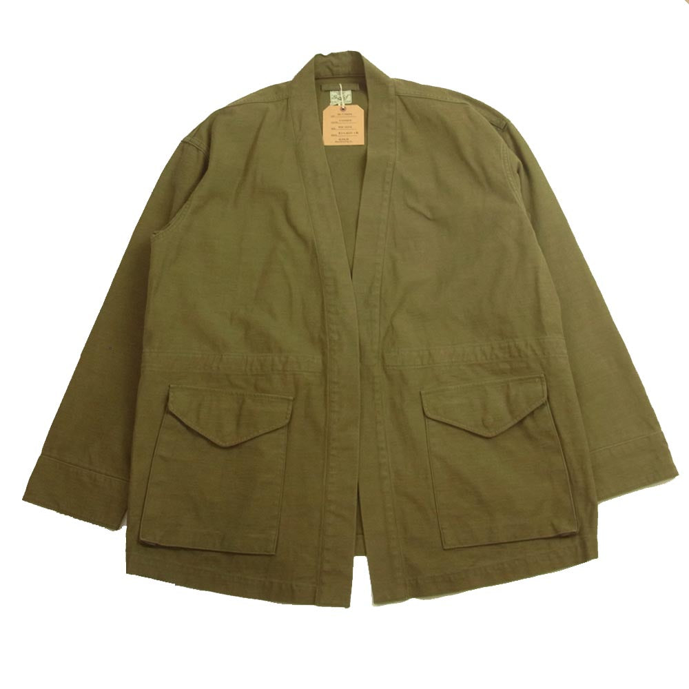 ゴールド 東洋エンタープライズ GL13805 BACKSATIN NORAGI JACKET バックサテン 野良着 ジャケット カーキ系 M【新古品】【未使用】【中古】