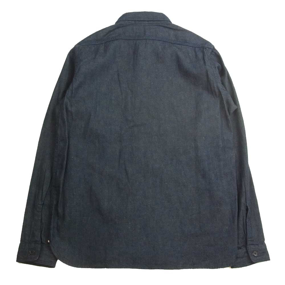 YAECA ヤエカ 151010 LIKE WEAR ベイカー デニム シャツ インディゴブルー系 36【中古】