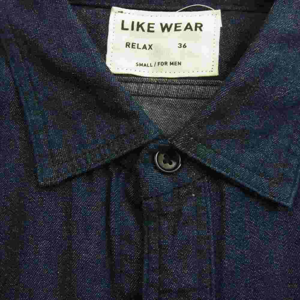 YAECA ヤエカ 151010 LIKE WEAR ベイカー デニム シャツ インディゴブルー系 36【中古】