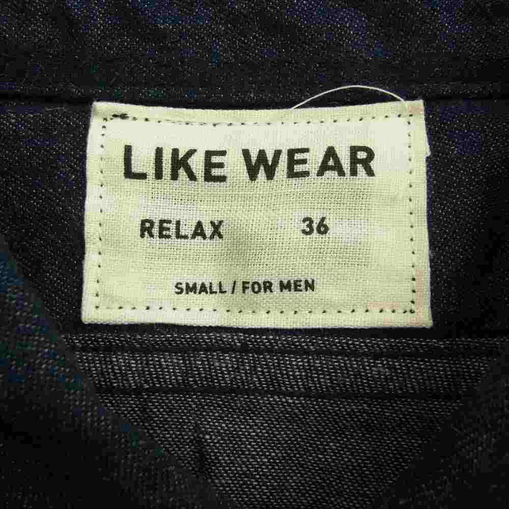 YAECA ヤエカ 151010 LIKE WEAR ベイカー デニム シャツ インディゴブルー系 36【中古】