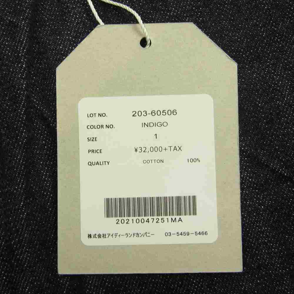 ユニバーサルプロダクツ 203-60506 CANTON 5POCKET WIDE TAPERED DENIM PANTS XX キャントン ワイドテーパード デニムパンツ インディゴブルー系 1【新古品】【未使用】【中古】