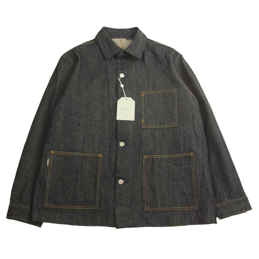 ユニバーサルプロダクツ 203-60408 CANTON DENIM COVERALL XX キャントン デニム カバーオール ジャケット インディゴブルー系 2【新古品】【未使用】【中古】