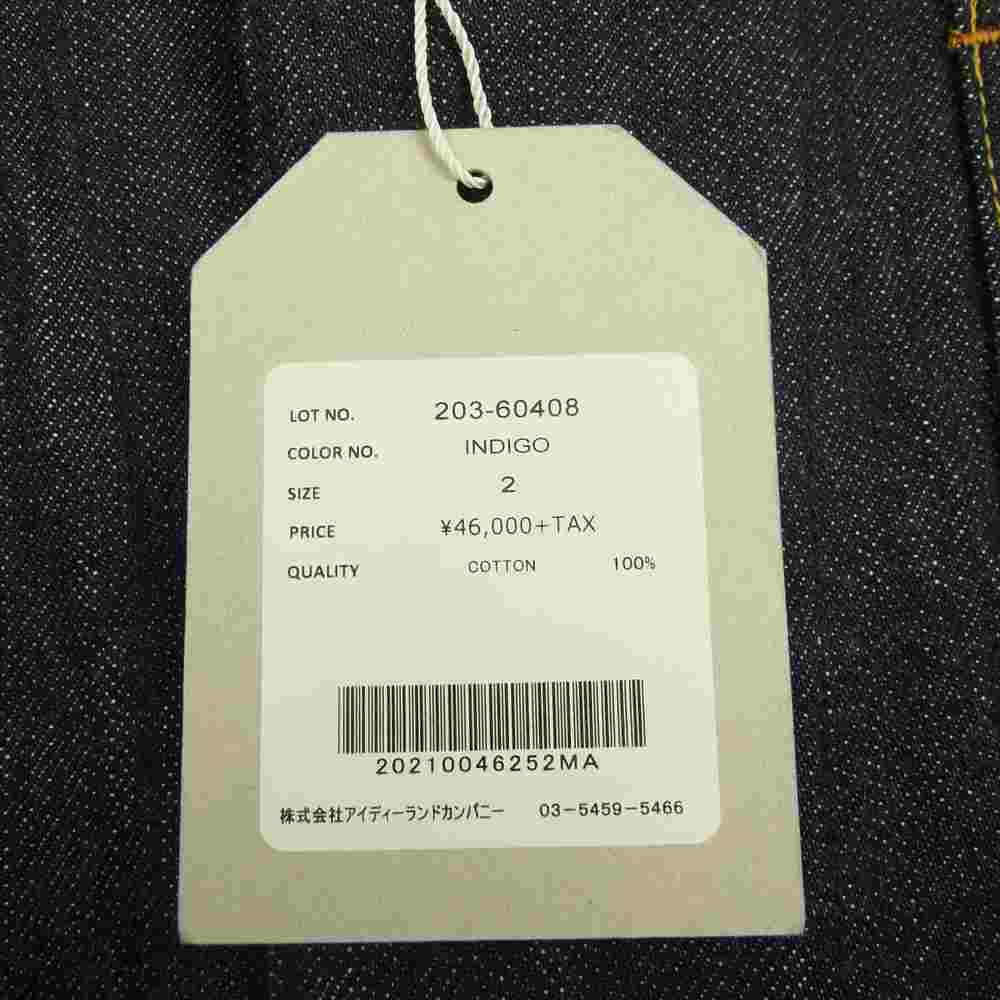 ユニバーサルプロダクツ 203-60408 CANTON DENIM COVERALL XX キャントン デニム カバーオール ジャケット インディゴブルー系 2【新古品】【未使用】【中古】