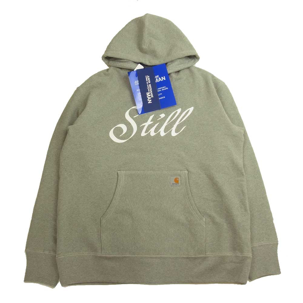 JUNYA WATANABE COMME des GARCONS MAN ジュンヤワタナベコムデギャルソンマン カーハート Carhartt AD2021 WH-T101 綿ストレッチ裏毛 製品プリント プルオーバー パーカー グレー系 M【新古品】【未使用】【中古】