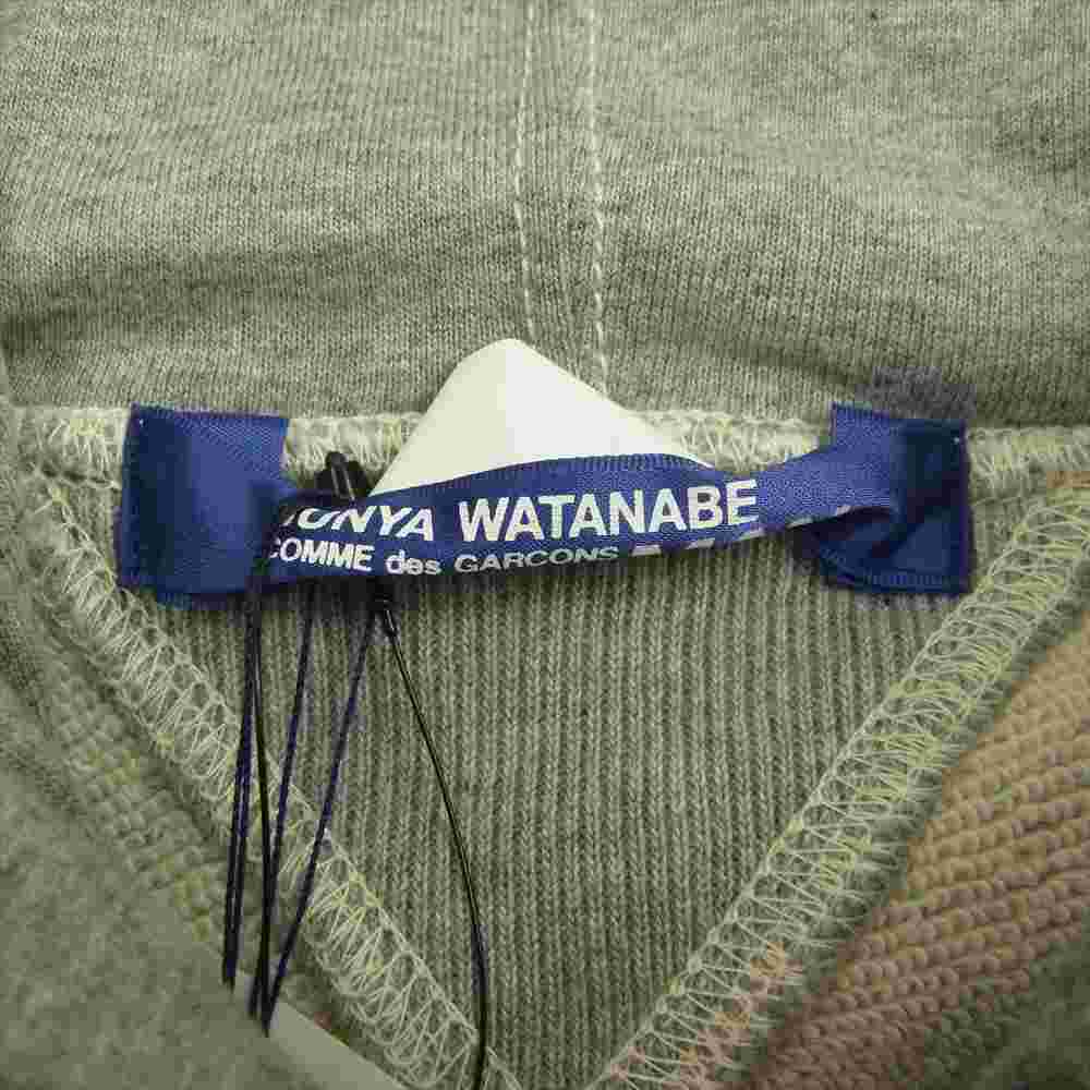 JUNYA WATANABE COMME des GARCONS MAN ジュンヤワタナベコムデギャルソンマン カーハート Carhartt AD2021 WH-T101 綿ストレッチ裏毛 製品プリント プルオーバー パーカー グレー系 M【新古品】【未使用】【中古】