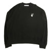 OFF-WHITE オフホワイト 国内正規品 20AW OMBA025F20FLE007 CUT HERE ARROW SWEATSHIRT アロー ハンドオフ プリント クルーネック スウェット ブラック系 L【中古】