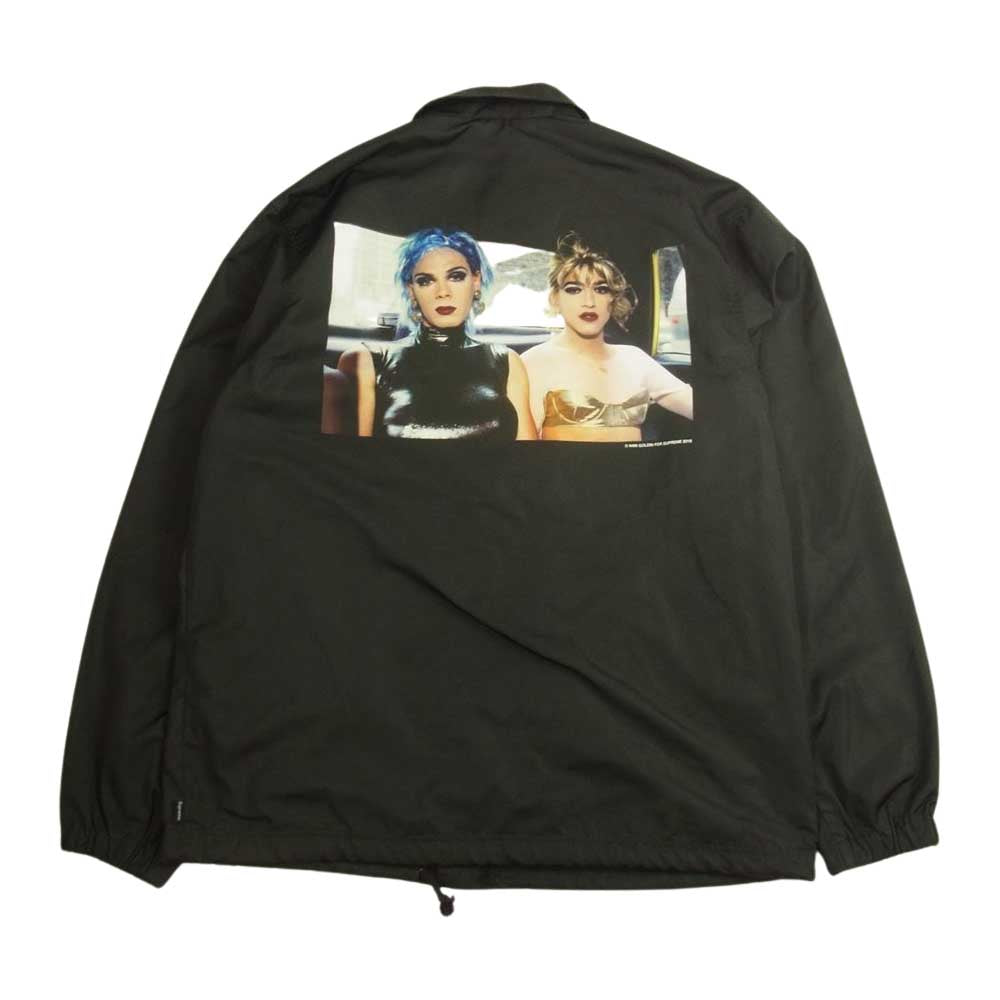 Supreme シュプリーム 18SS NAN GOLDIN Misty and Paulette Coach Jacket ナンゴールディン レディー フォト コーチ ナイロン ジャケット ブラック系 M【美品】【中古】