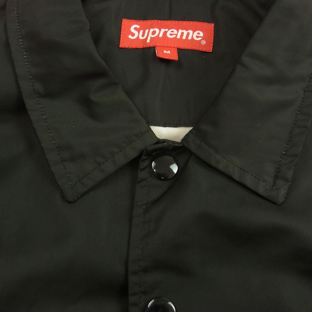 Supreme シュプリーム 18SS NAN GOLDIN Misty and Paulette Coach Jacket ナンゴールディン レディー フォト コーチ ナイロン ジャケット ブラック系 M【美品】【中古】