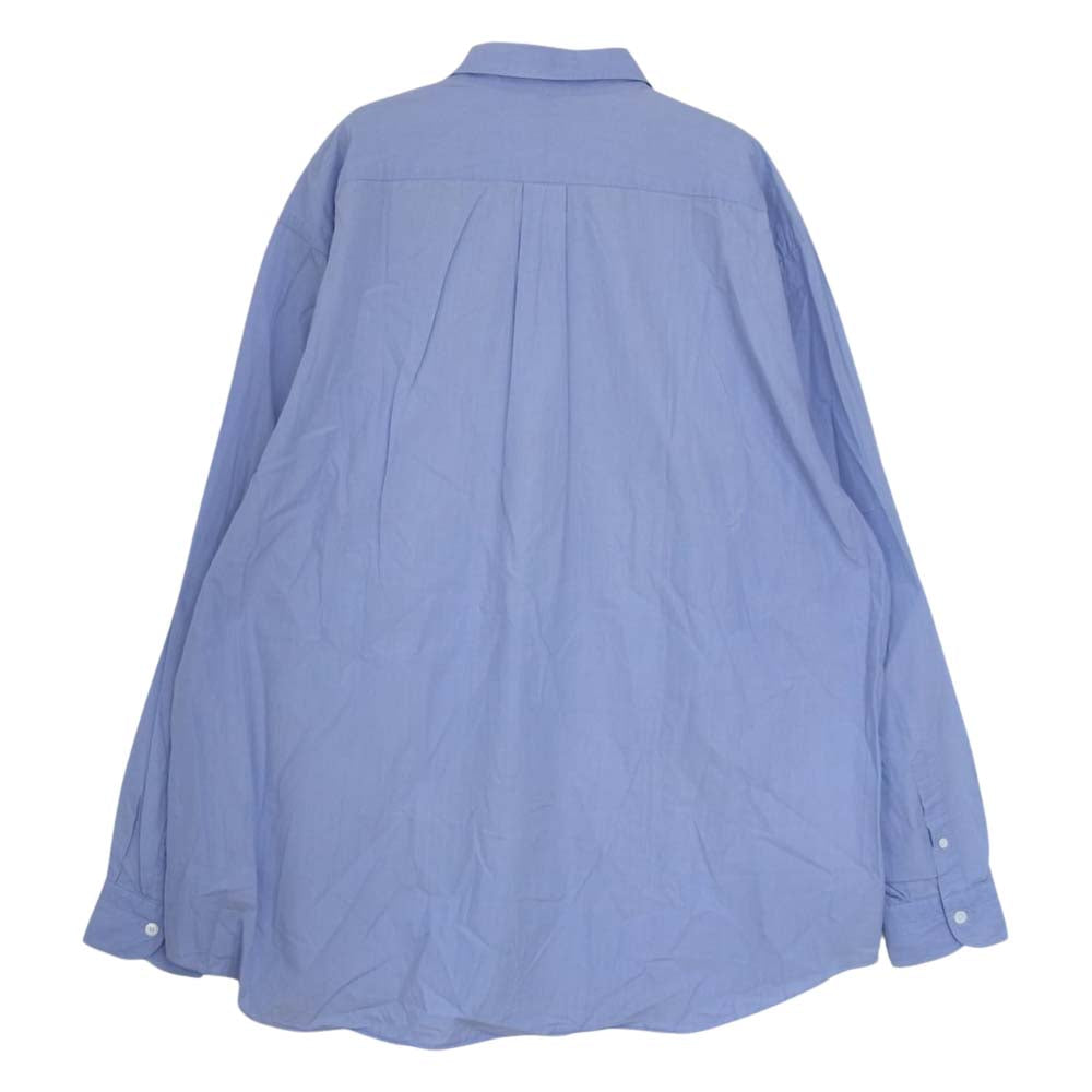 COMOLI コモリ 新型 21AW U03-02001 SAX COMOLI SHIRT コモリシャツ 長袖 シャツ サックスブルー ライトブルー系【中古】