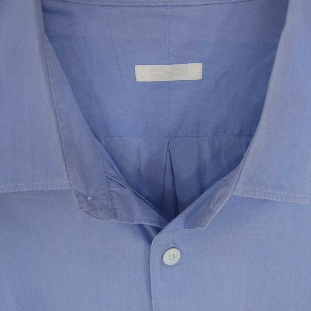 COMOLI コモリ 新型 21AW U03-02001 SAX COMOLI SHIRT コモリシャツ 長袖 シャツ サックスブルー ライトブルー系【中古】