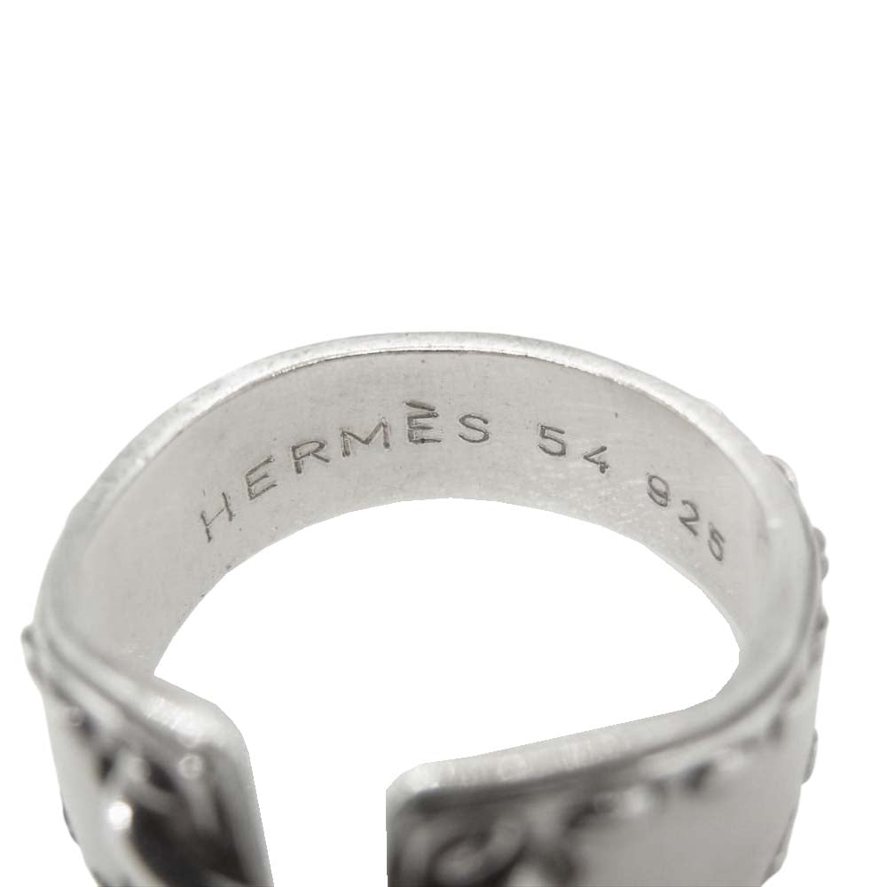 HERMES エルメス ヴィンテージ メキシコ リング 54 シルバー系 13号【中古】