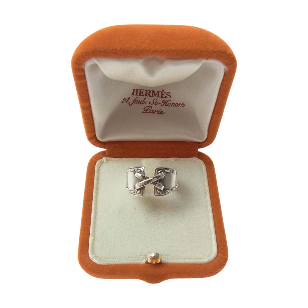 HERMES エルメス ヴィンテージ メキシコ リング 54 シルバー系 13号【中古】