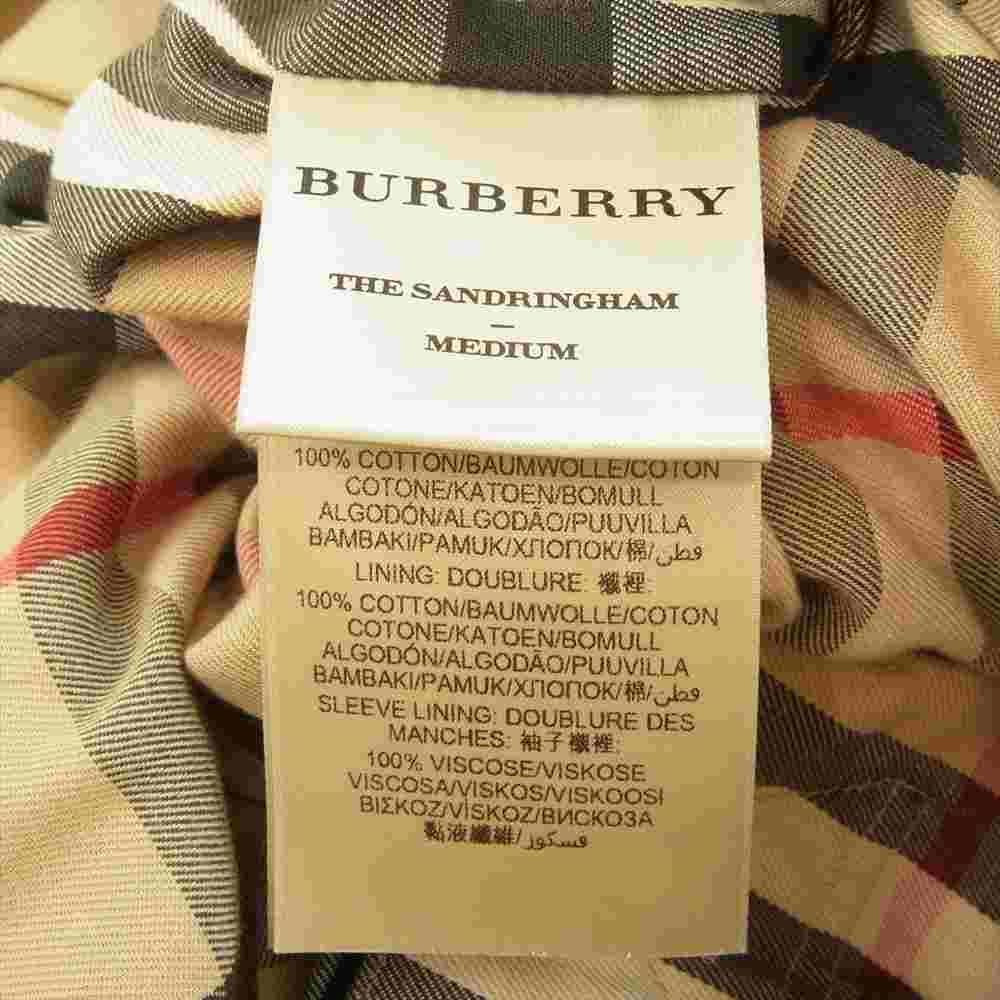 BURBERRY バーバリー SANDRINGHAM サンドリンガム トレンチ コート ベージュ系 44【中古】