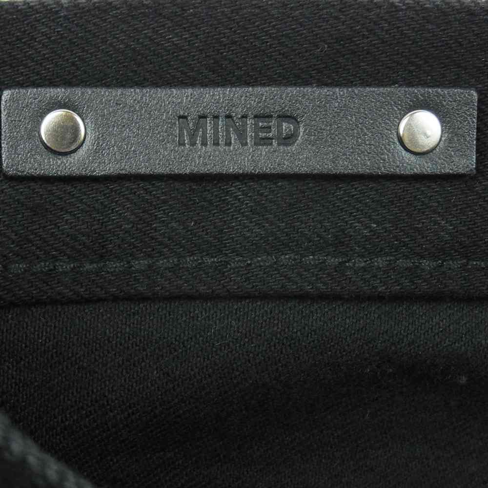 MINEDENIM マインデニム 21AW 2109-1002-96-342 Grunge Slim Straight 5pocket ダメージ加工 グランジ スリムフィット ストレート 5ポケット デニム パンツ ブラック系 11【中古】