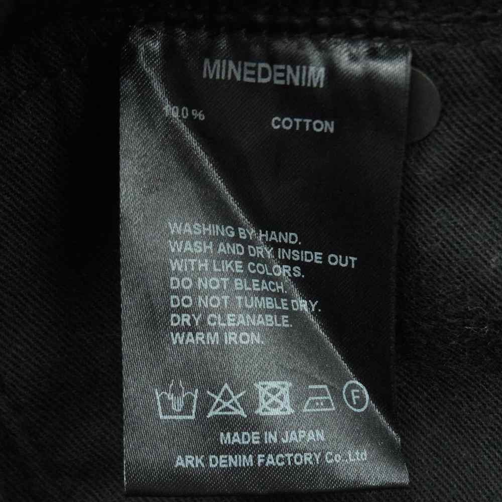 MINEDENIM マインデニム 21AW 2109-1002-96-342 Grunge Slim Straight 5pocket ダメージ加工 グランジ スリムフィット ストレート 5ポケット デニム パンツ ブラック系 11【中古】