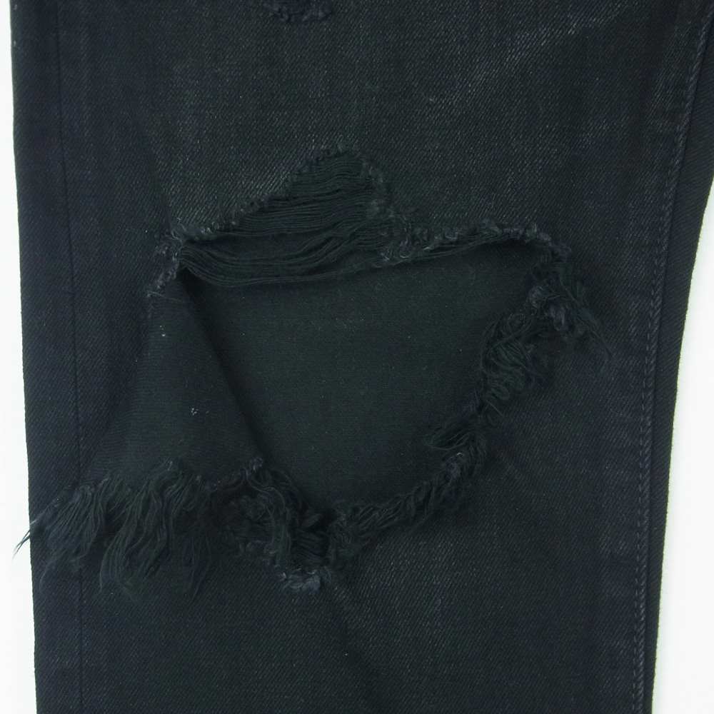 MINEDENIM マインデニム 21AW 2109-1002-96-342 Grunge Slim Straight 5pocket ダメージ加工 グランジ スリムフィット ストレート 5ポケット デニム パンツ ブラック系 11【中古】