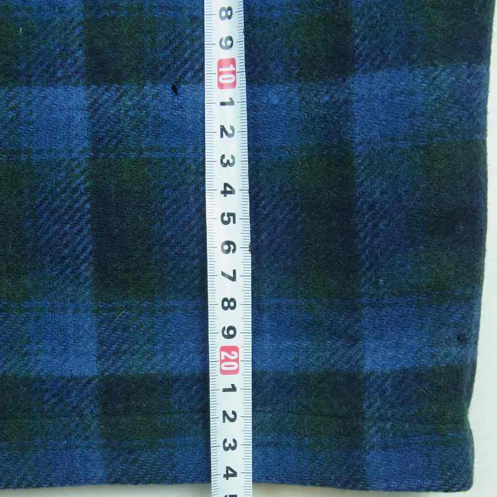 PENDLETON ペンドルトン ヴィンテージ 70s チェック CPO シャツ ジャケット ウール アメリカ製 ブルー系 L【中古】