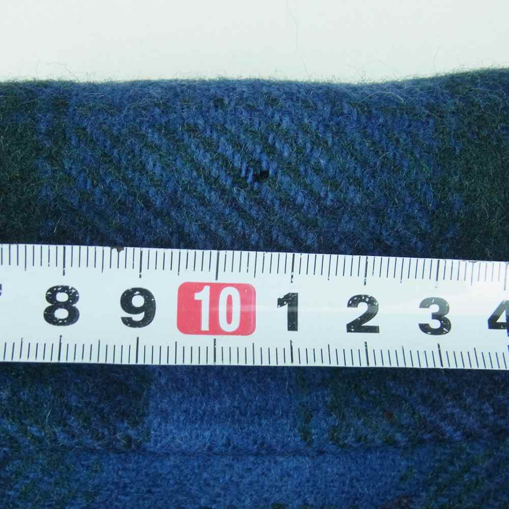 PENDLETON ペンドルトン ヴィンテージ 70s チェック CPO シャツ ジャケット ウール アメリカ製 ブルー系 L【中古】