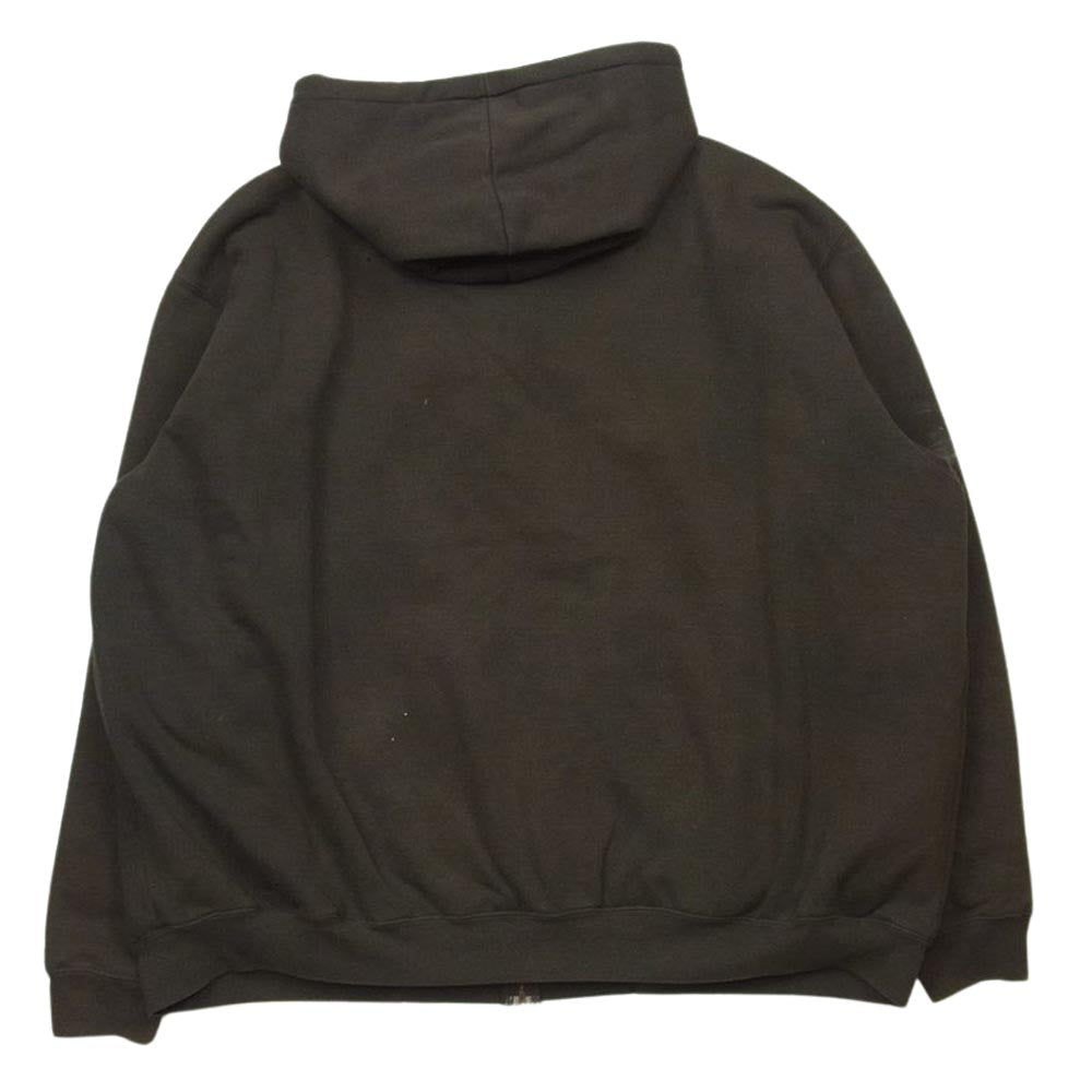 Carhartt カーハート キルトライニング スウェット パーカー ダークブラウン系 サイズ表記なし【中古】