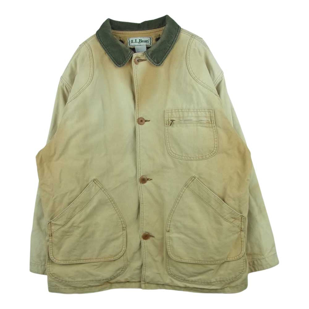 L.L.Bean エルエルビーン ヴィンテージ 90s プリマロフトライナー付 ダック ハンティング カバーオール ジャケット ベージュ系 L【中古】