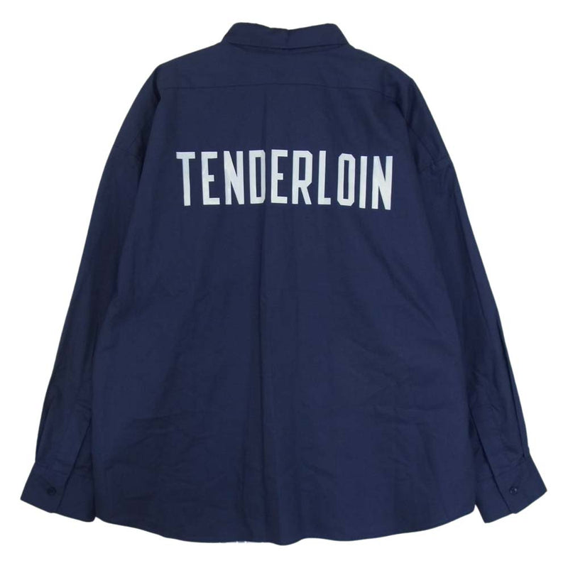 TENDERLOIN テンダーロイン T-WORK SHT U BD ワーク ボタンダウン シャツ ブルー系 S【中古】