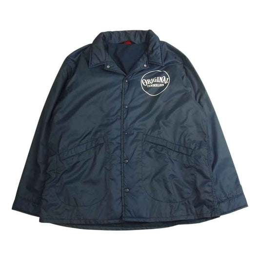 TENDERLOIN テンダーロイン 17A/W 17A/W NYLON COACH JKT ロゴプリントナイロン コーチ ジャケット ネイビー系 M【中古】