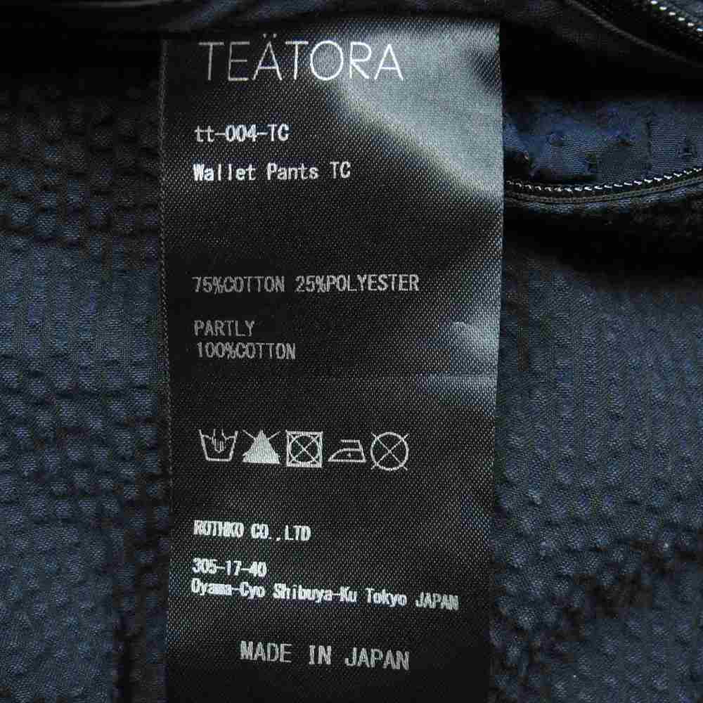 TEATORA テアトラ tt-004-TC Wallet Pants thermo control サーモコントロール シアサッカー ウォレット パンツ ダークネイビー系 48【中古】