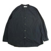 GRAPHPAPER グラフペーパー GM201-50092B Broad L/S Oversized Band Collar Shirt オーバーサイズ バンドカラー シャツ ネイビー系 F【中古】