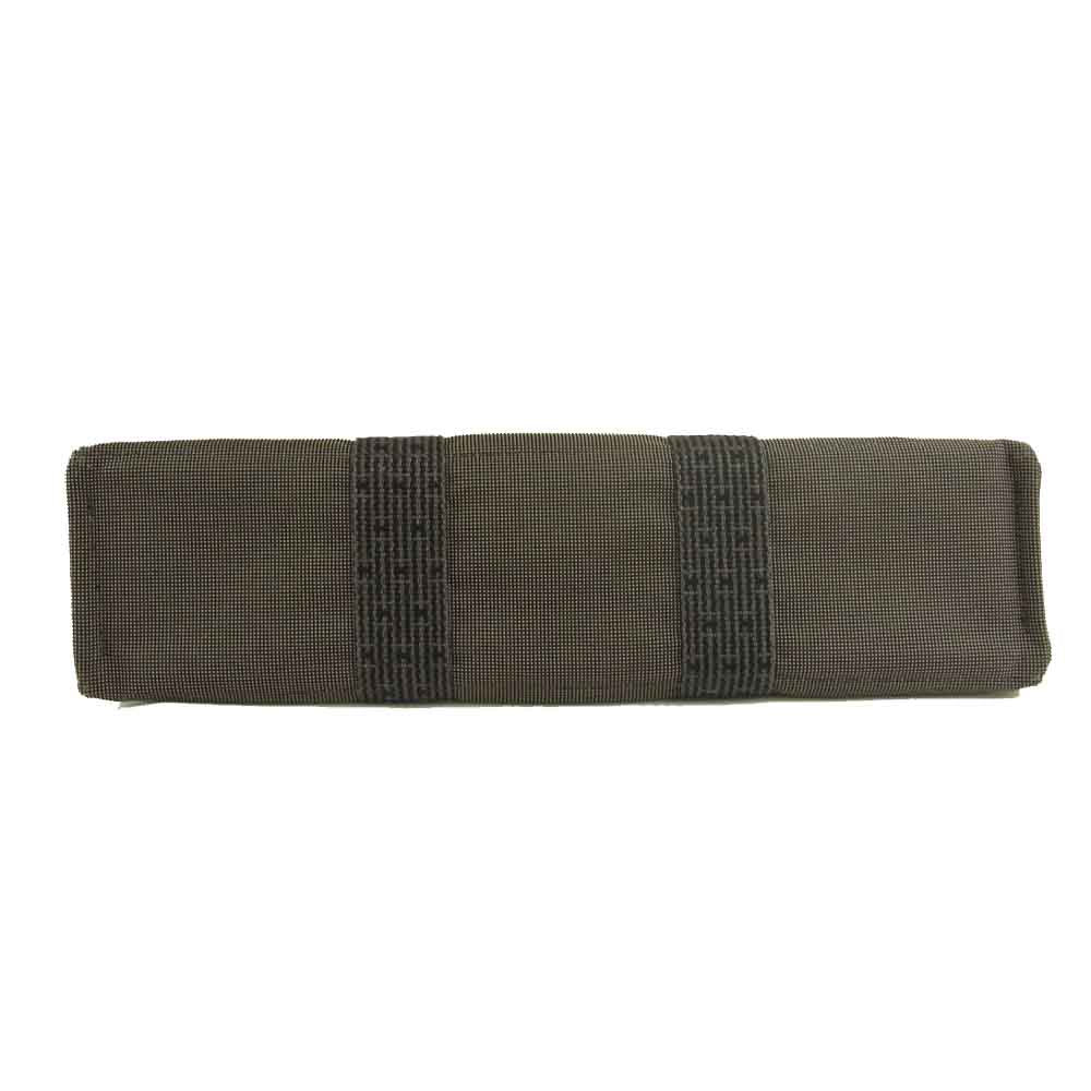 HERMES エルメス エールライン MM キャンバス トートバッグ グレー系【中古】