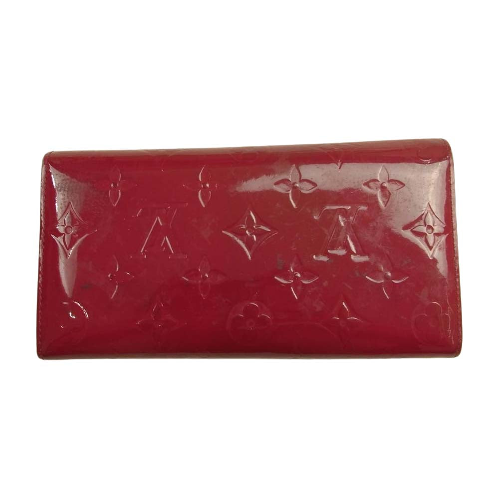 LOUIS VUITTON ルイ・ヴィトン M93530 ヴェルニ ポルトフォイユ サラ イニシャル入り レッド系【中古】