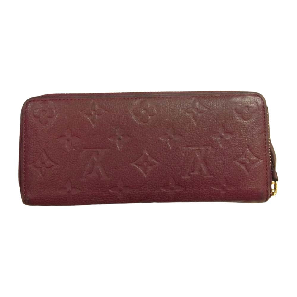LOUIS VUITTON ルイ・ヴィトン モノグラム アンプラント ジッピーウォレット ワインレッド系【中古】