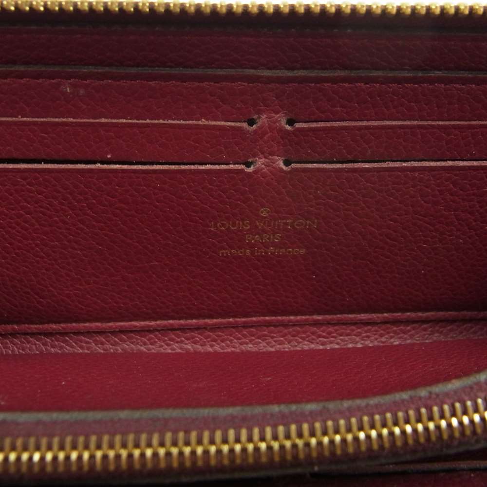 LOUIS VUITTON ルイ・ヴィトン モノグラム アンプラント ジッピーウォレット ワインレッド系【中古】