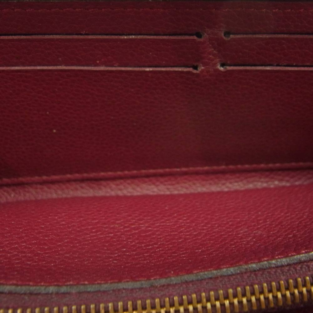 LOUIS VUITTON ルイ・ヴィトン モノグラム アンプラント ジッピーウォレット ワインレッド系【中古】