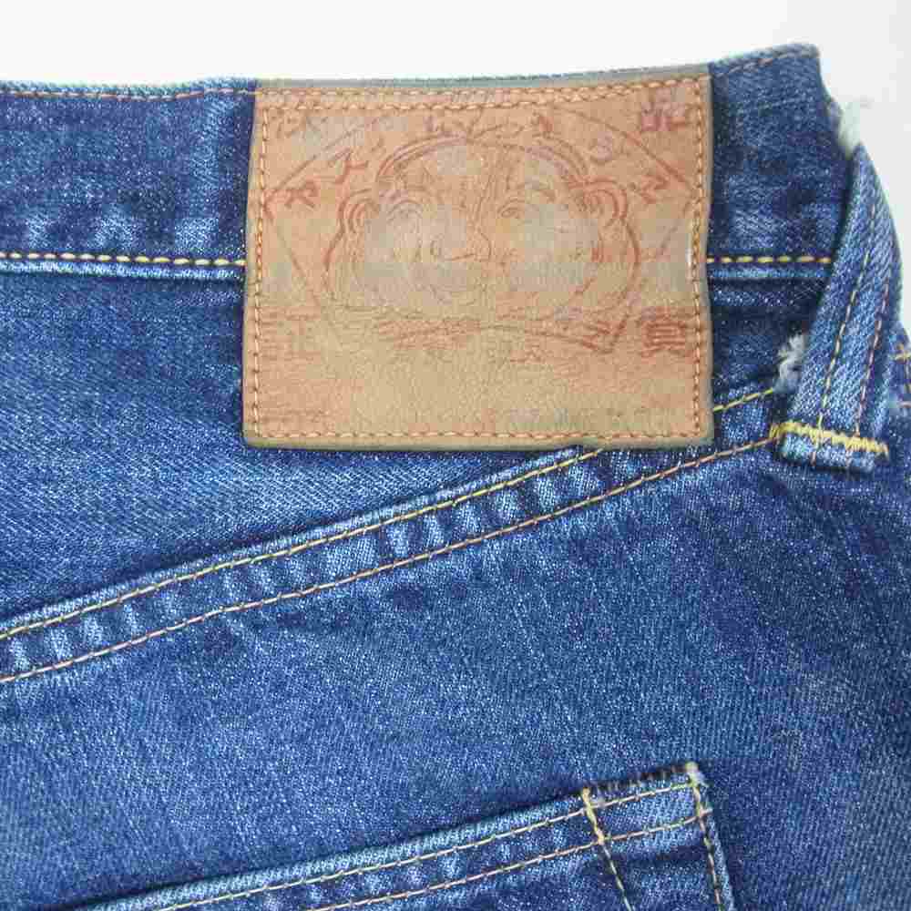 EVISU エヴィス カモメ ペンキ デニム パンツ インディゴブルー系 42【中古】