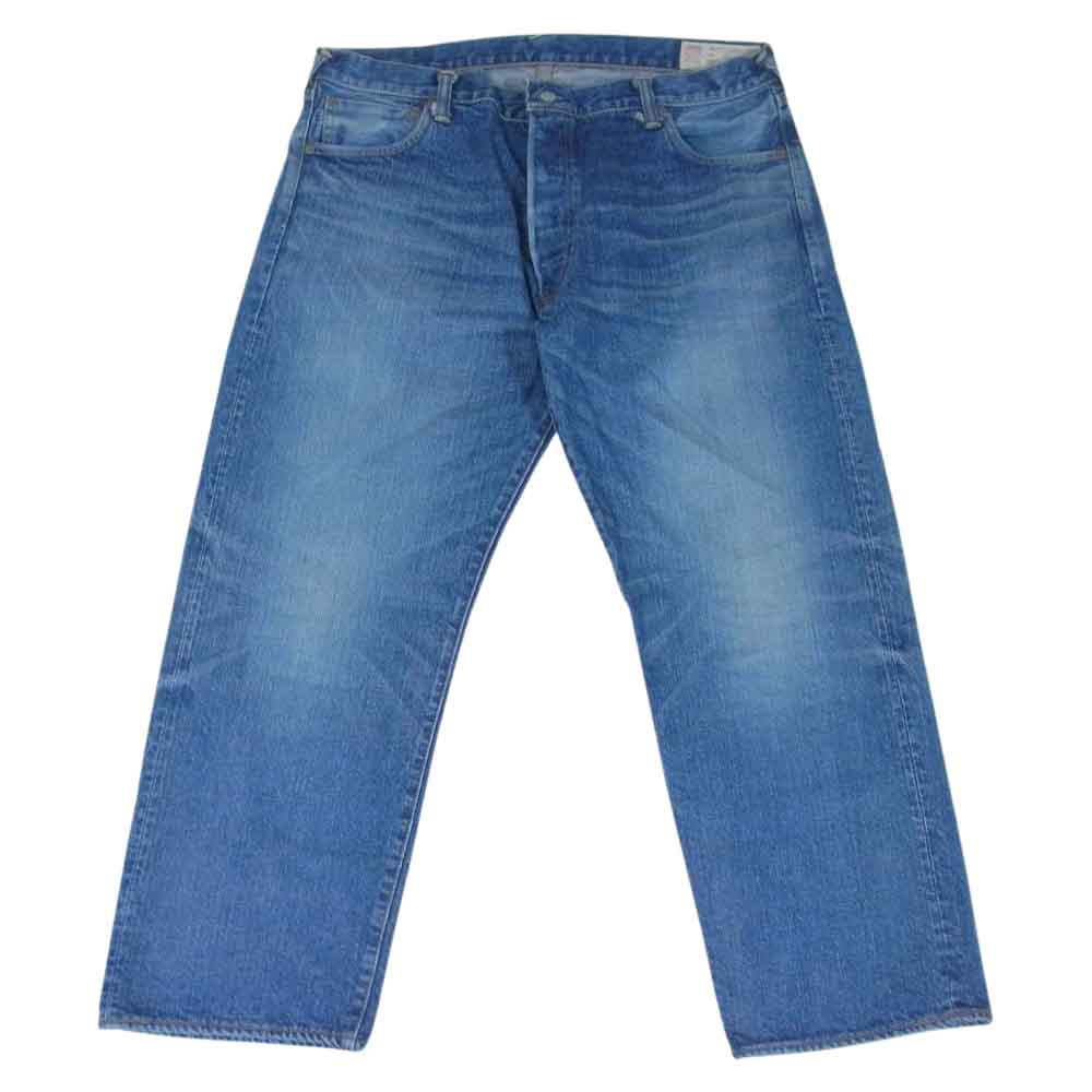 EVISU エヴィス カモメ ペンキ デニムパンツ ライトブルー インディゴブルー系 40【中古】