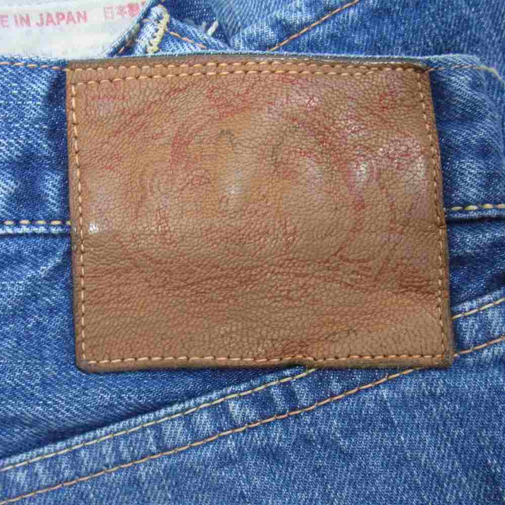 EVISU エヴィス カモメ ペンキ デニムパンツ ライトブルー インディゴブルー系 40【中古】