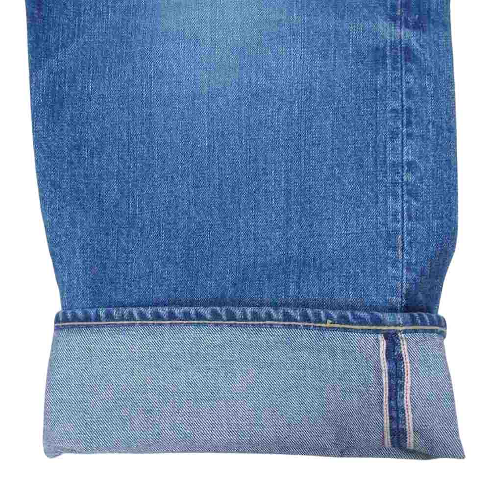 EVISU エヴィス カモメ ペンキ デニムパンツ ライトブルー インディゴブルー系 40【中古】