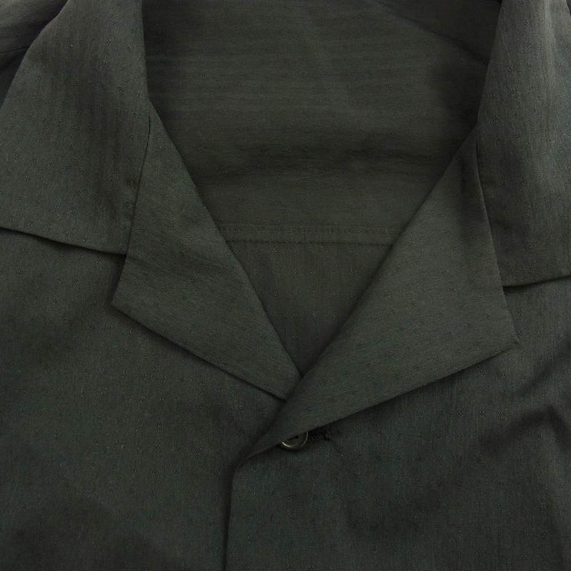ダイワピア39 vf-30200118 ナイロン オープンカラー 半袖 シャツ ブラック系 4（XL）【美品】【中古】