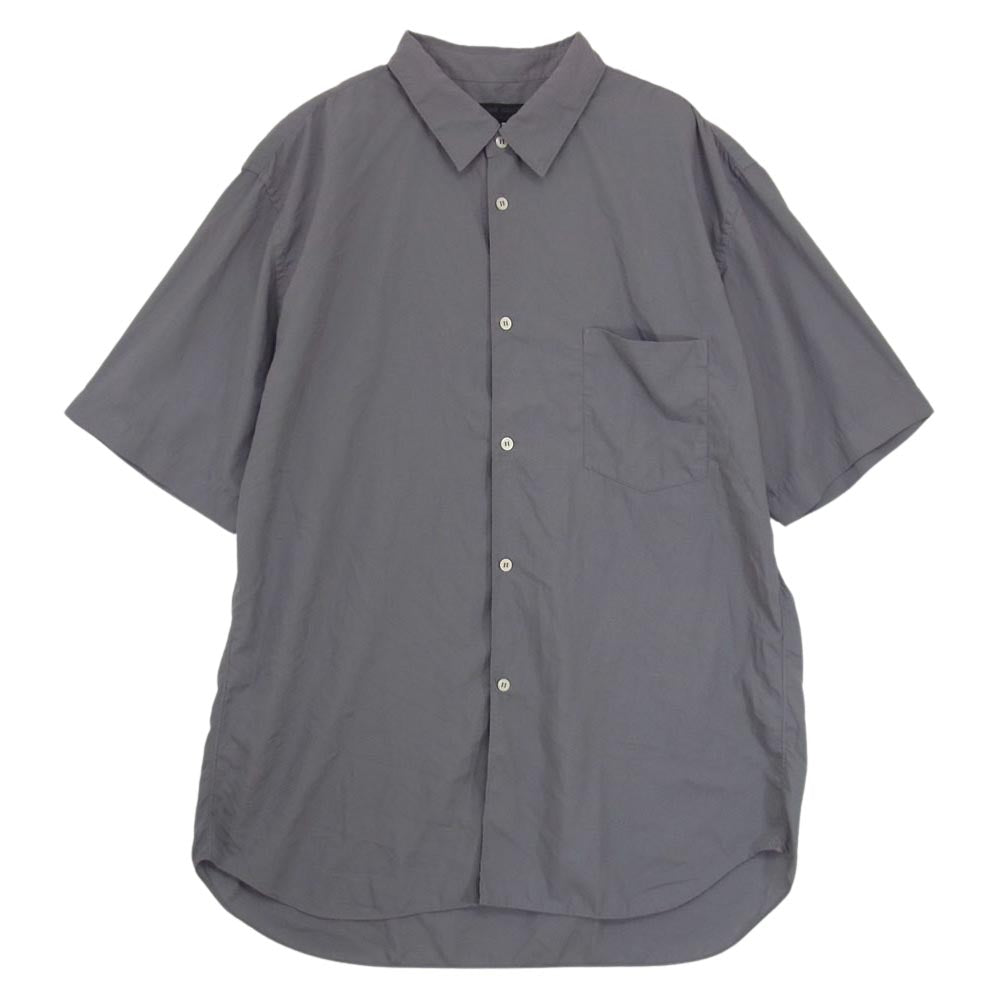 COMME des GARCONS HOMME DEUX コムデギャルソンオムドゥ 22SS DI-B038 AD2021 ポリエステル ポケット付き 半袖 シャツ グレー系 XL【中古】