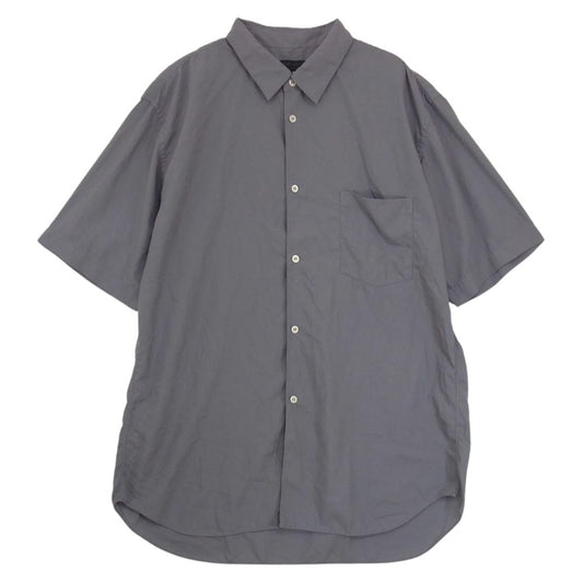 COMME des GARCONS HOMME DEUX コムデギャルソンオムドゥ 22SS DI-B038 AD2021 ポリエステル ポケット付き 半袖 シャツ グレー系 XL【中古】