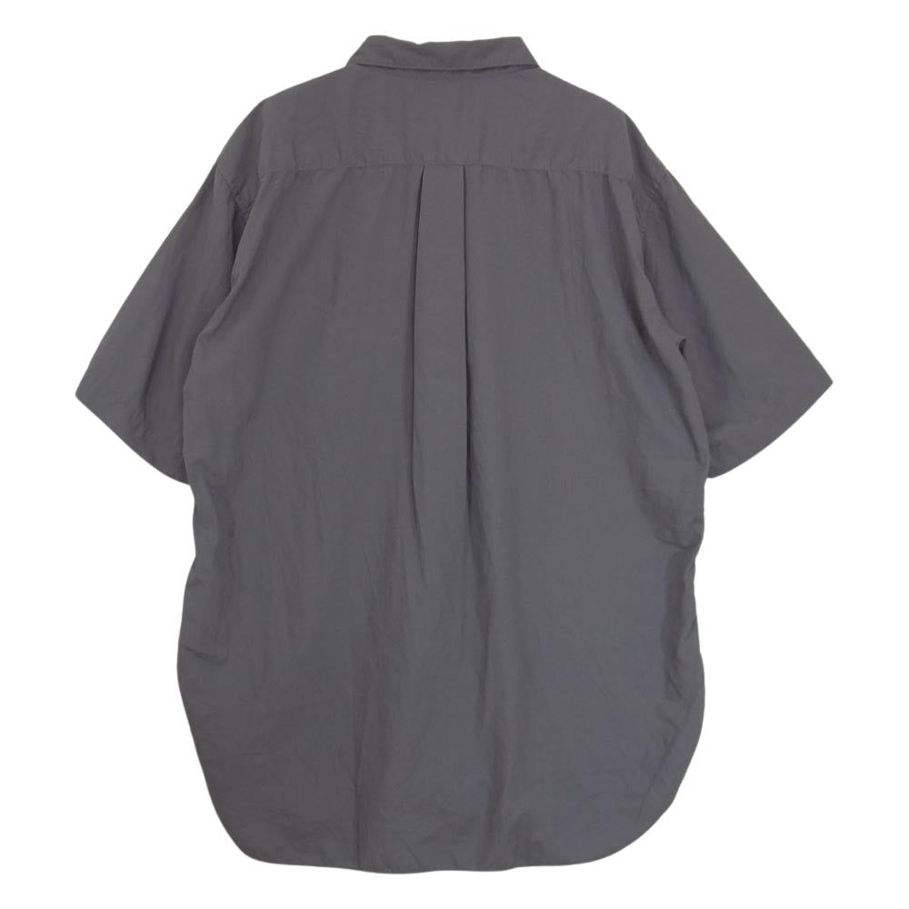 COMME des GARCONS HOMME DEUX コムデギャルソンオムドゥ 22SS DI-B038 AD2021 ポリエステル ポケット付き 半袖 シャツ グレー系 XL【中古】