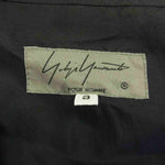 Yohji Yamamoto POUR HOMME ヨウジヤマモトプールオム 18SS HW-B74-238 キュプラ オープンカラー 半袖 シャツ ブラック系 3（L）【中古】