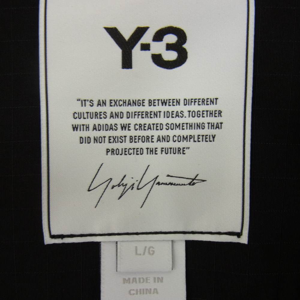 Yohji Yamamoto ヨウジヤマモト Y-3 GV4224 A2E001 CLASSIC LIGHT RIPSTOP OVERSHIRT ワイスリー クラシック ライト リップストップ オーバーシャツ ブラック系 L/G【中古】