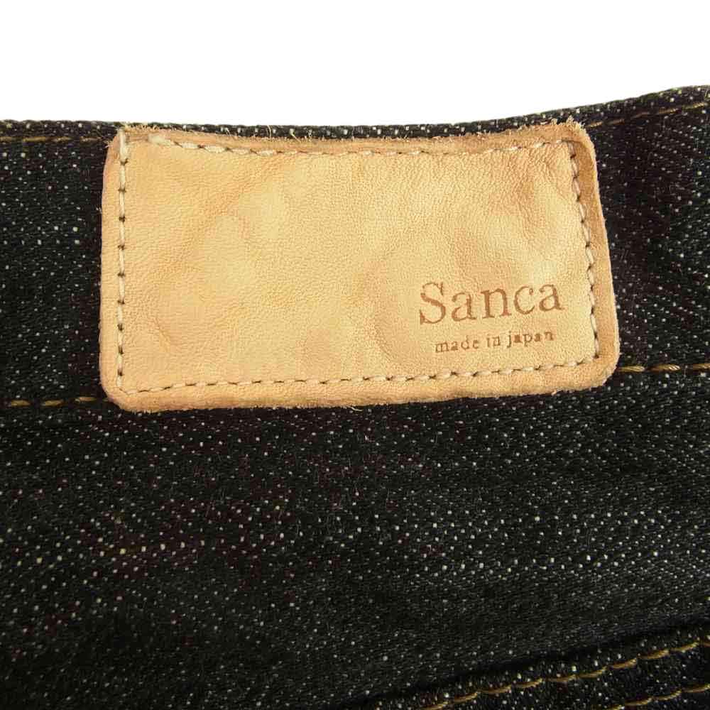 サンカ 22SS S22SPT09 15.5oz DENIM TAPERD 5P 15.5オンス テーパード デニム パンツ ブラック系 1【新古品】【未使用】【中古】