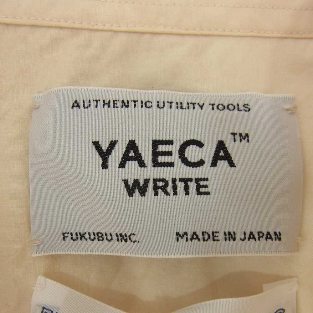 YAECA ヤエカ 48152 WRITE BUTTON SHIRT NATURAL ナチュラル ウッドボタン シャツ ベージュ系 S【中古】
