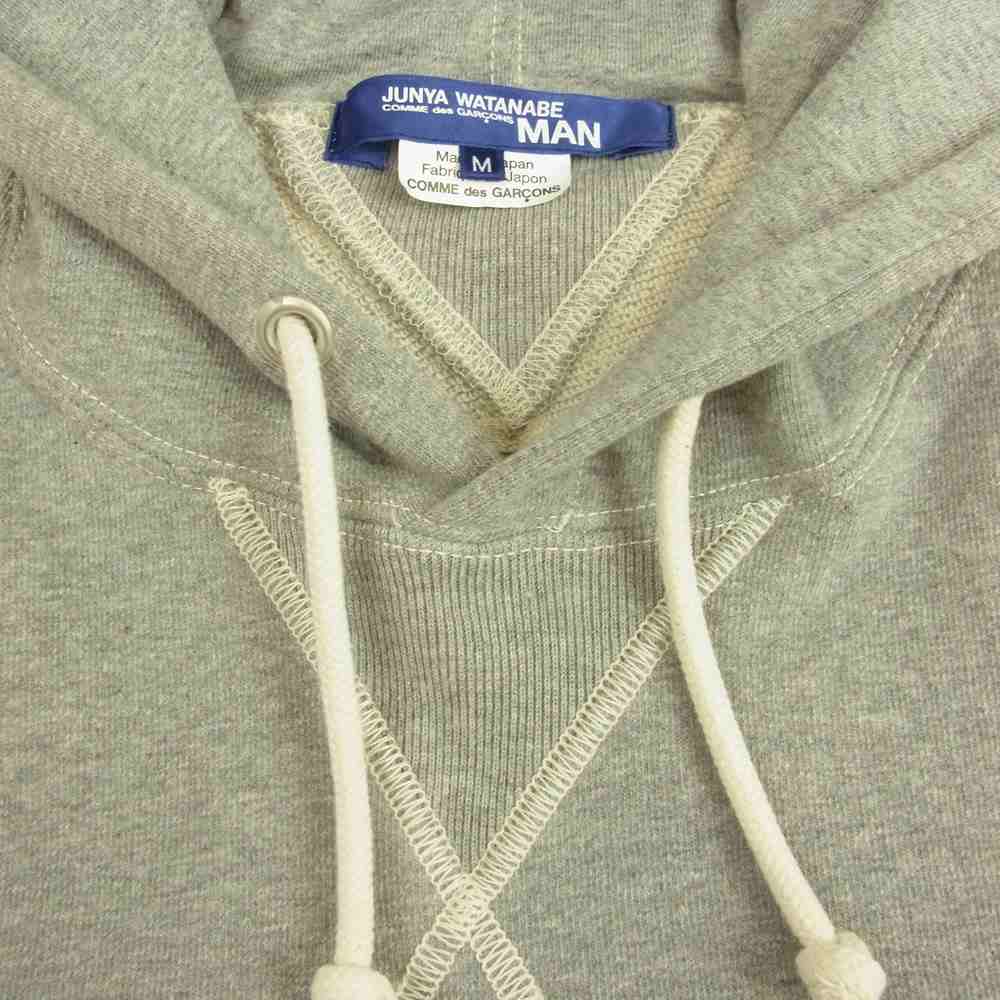 JUNYA WATANABE COMME des GARCONS MAN ジュンヤワタナベコムデギャルソンマン カーハート Carhartt AD2021 WH-T101 綿ストレッチ裏毛 製品プリント プルオーバー パーカー グレー系 M【美品】【中古】