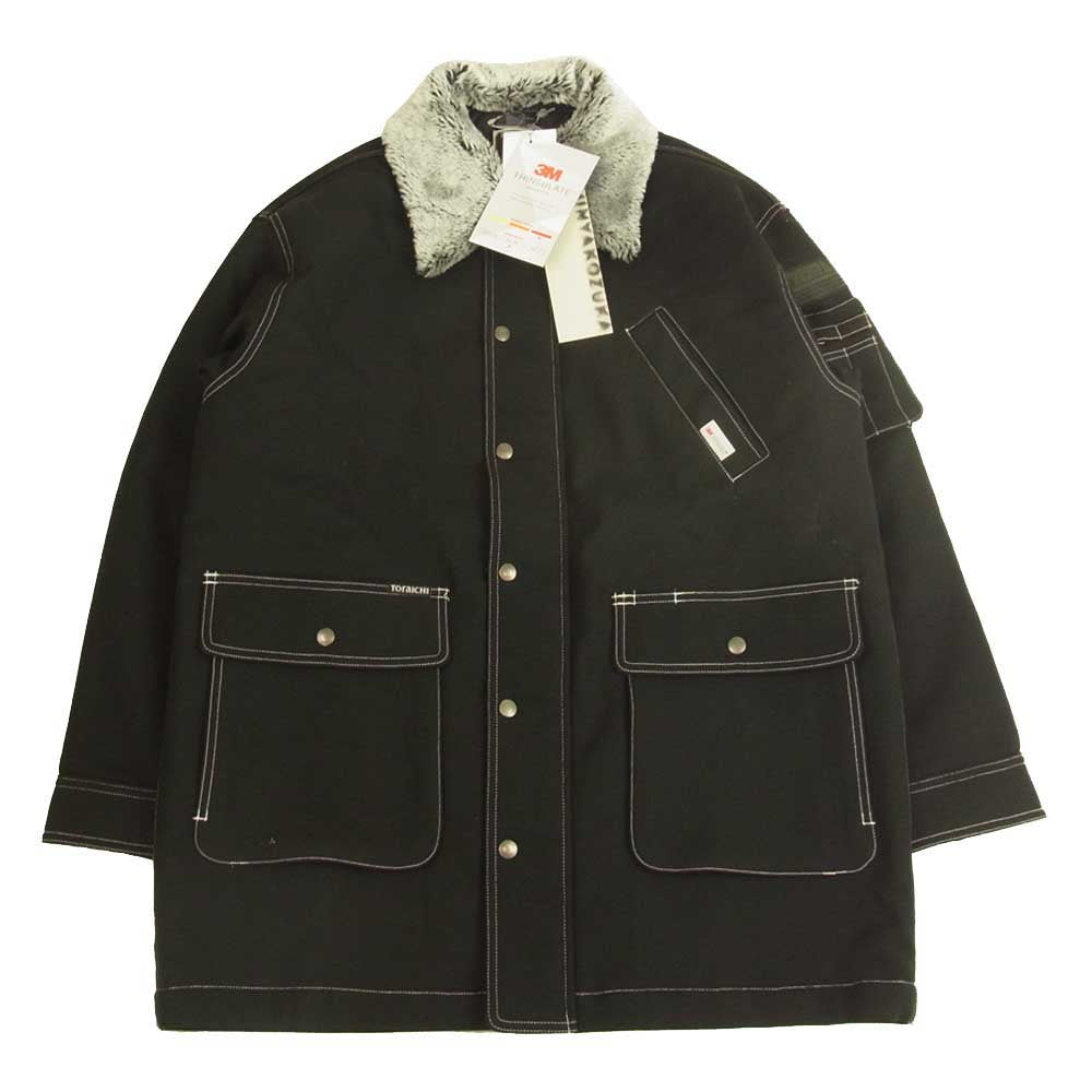 シンヤコヅカ 寅壱 2102SK01 DOKA COAT WITH TORAICHI ドカ コート ブラック系 M【新古品】【未使用】【中古】