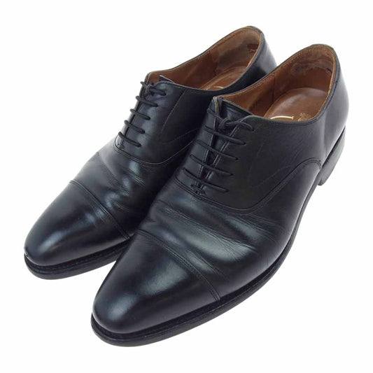 SCOTCH GRAIN スコッチグレイン 2776 シャインオアレイン ストレートチップ ビジネスシューズ  ブラック系 25【中古】