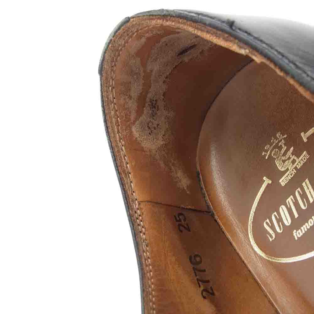 SCOTCH GRAIN スコッチグレイン 2776 シャインオアレイン ストレートチップ ビジネスシューズ  ブラック系 25【中古】